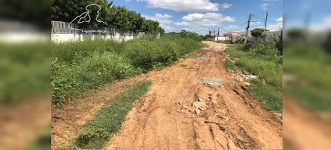 Canal obstruído no Bairro Nova Brasília em Patos-PB 