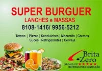 SUPER BURGUER LANCHES E MASSAS DISK ENTREGAS 8108-1416OU 9956-5212 ,pizza grande só 22,00 reais