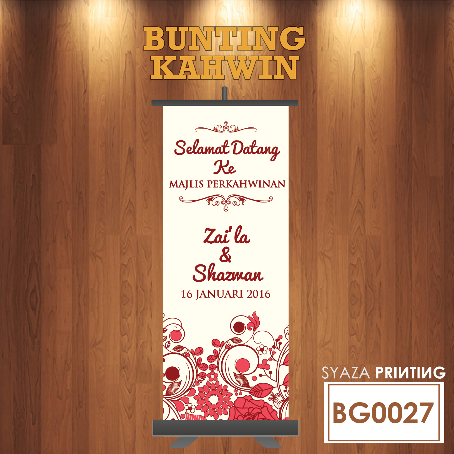 SYAZA CREATIVE: BUNTING KAHWIN