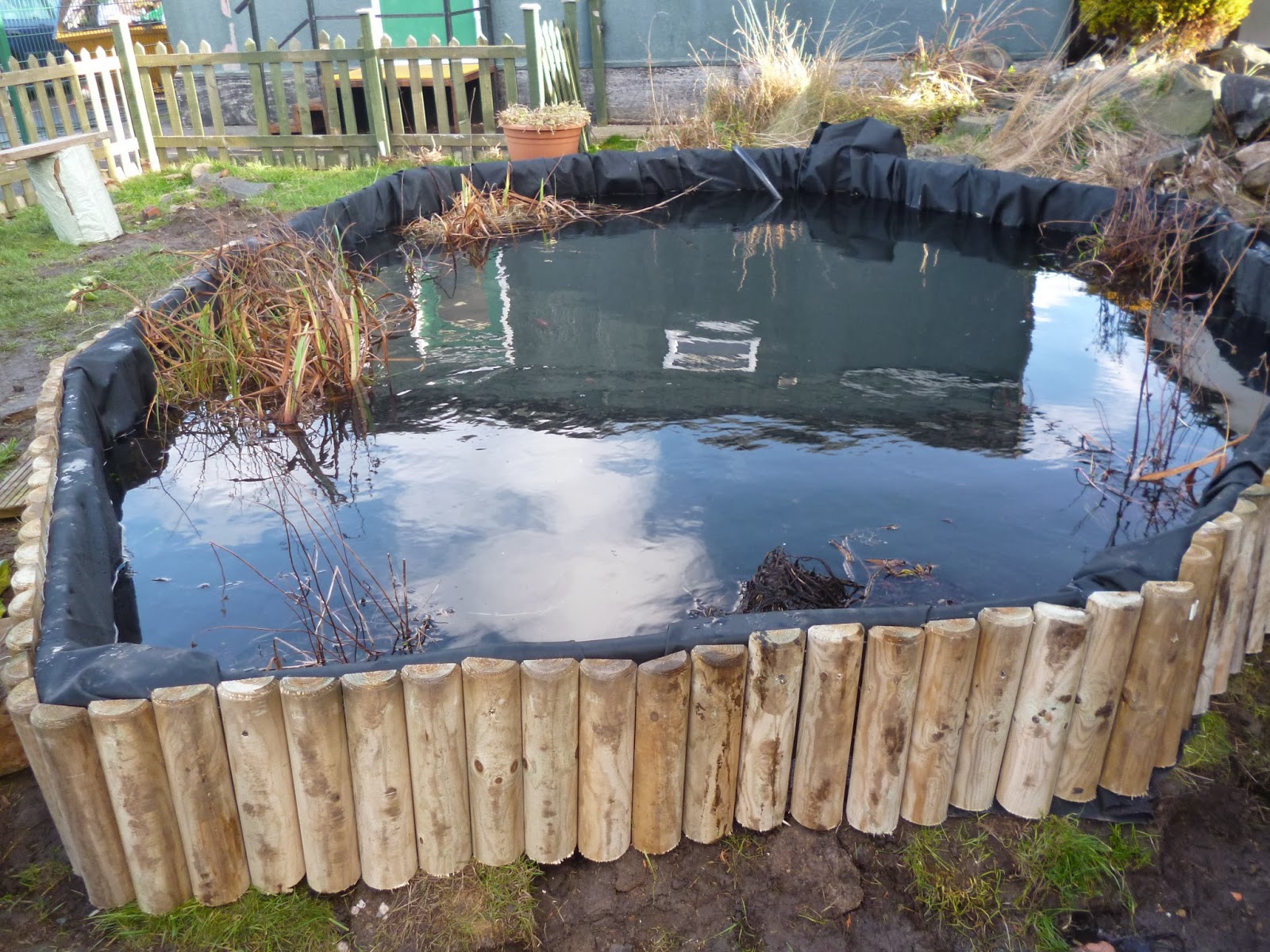 The EPICC Garden Project: Edging and planting the pond.