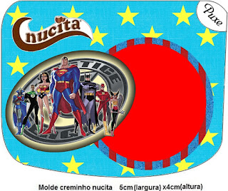 La Liga de la Justicia: Etiquetas para Candy Buffet para Imprimir Gratis. Etiqueta Nucita de La Liga de la Justicia para imprimir gratis.
