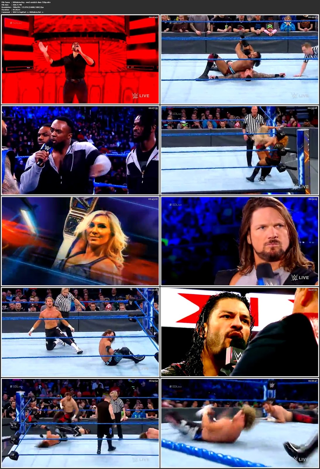 WWE Smackdown Live 6th March 2018 480p HDTV 250MB Download