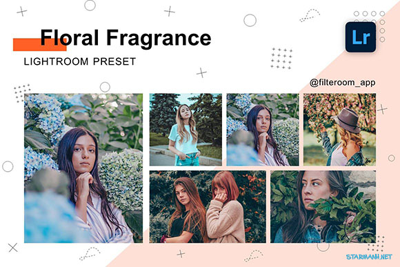 Preset Lightroom Floral Fragrance tone màu xanh lá (Mobile/Desktop)