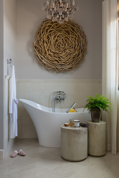 A Traditional Style Bathroom with a Modern Touch