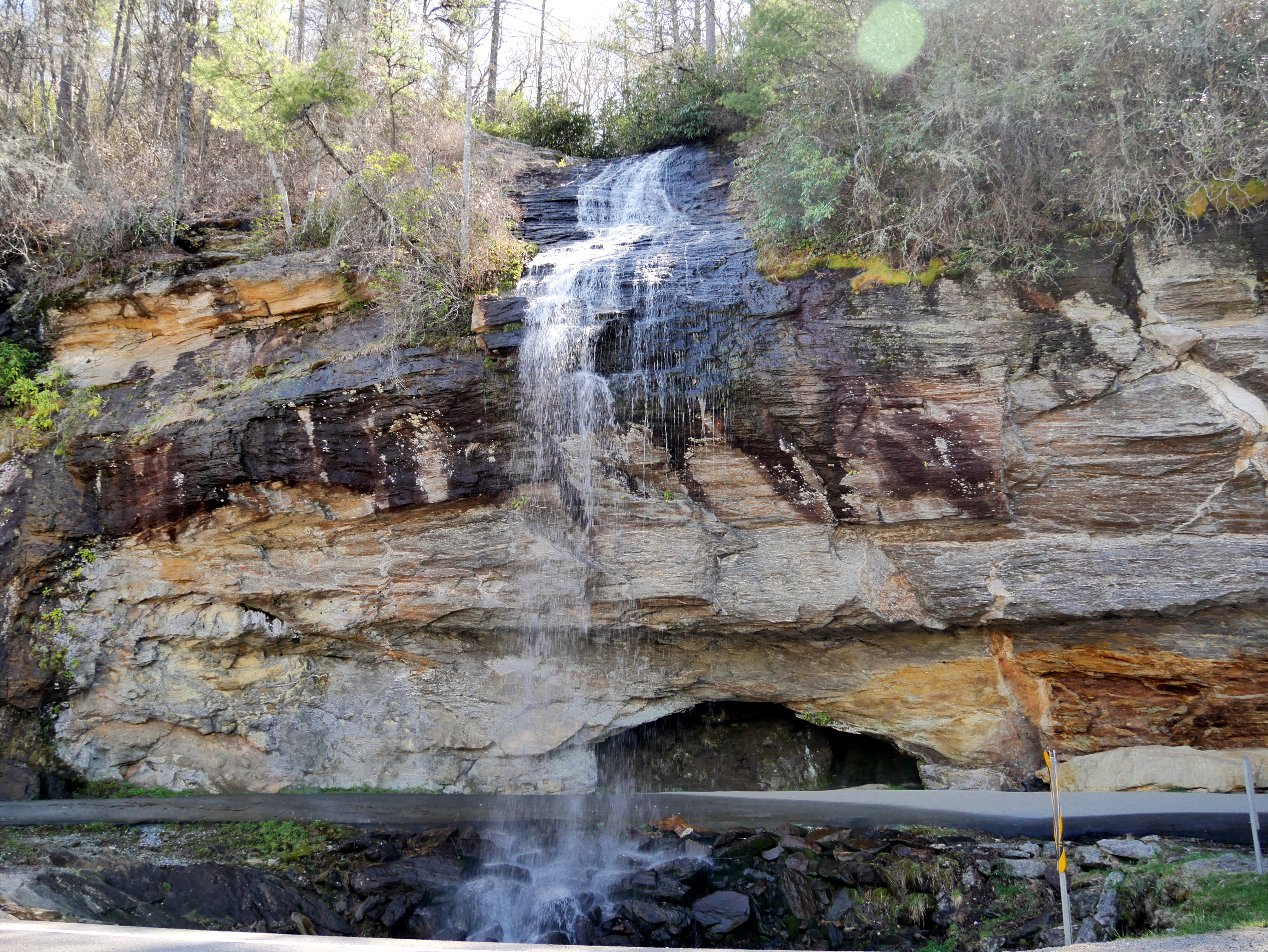 American Travel Journal Bridal Veil Falls Nantahala National Forest