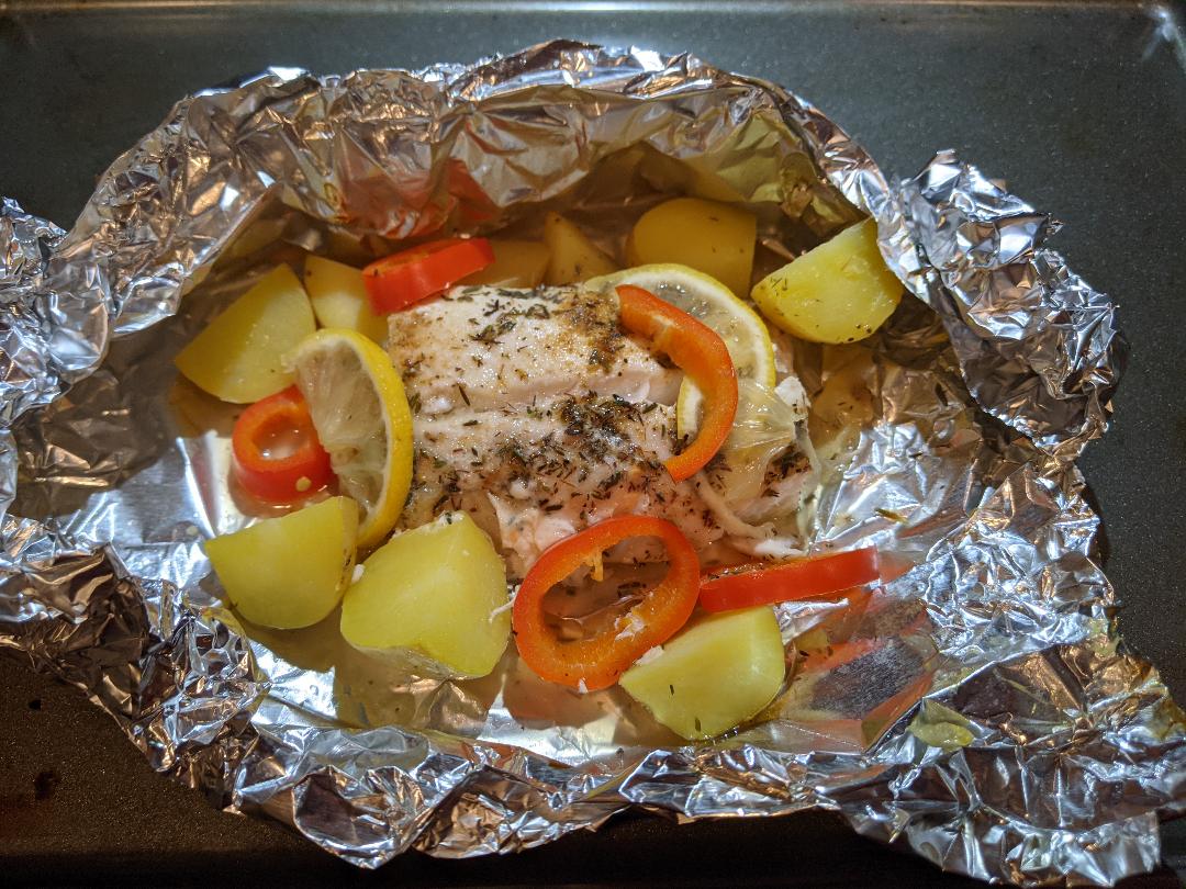 Ever Ready Lenten SpecialMahi Mahi with Spinach Orzo Salad with Lemon