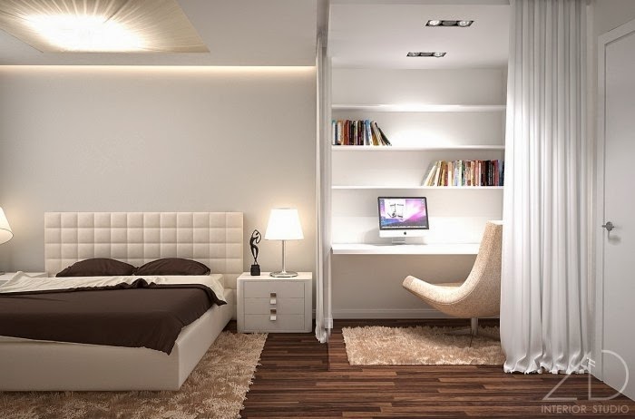 modern bedroom designs - zonong with lights