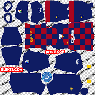 DLS FC Barcelona Home Kit 2019/20 Dream League Soccer 2020