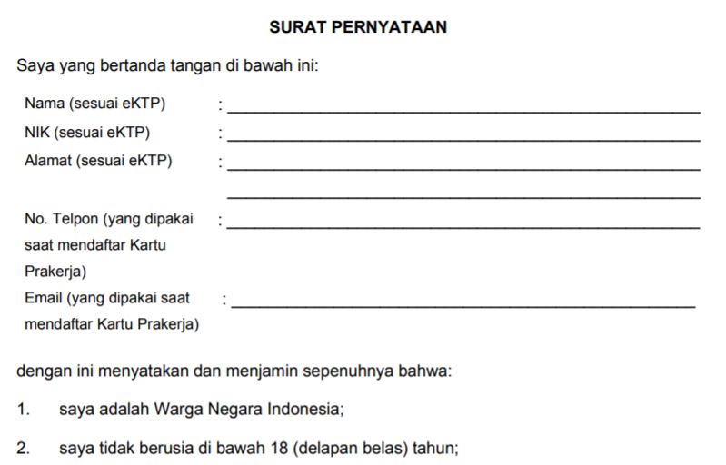 Sudah 3 Kali Daftar Kartu Prakerja Masih Tidak Lolos Kirim Surat Pernyataan Ini Melalui E Mail Ke Kepesertaan Prakerja Go Id Cutbang Rahmat