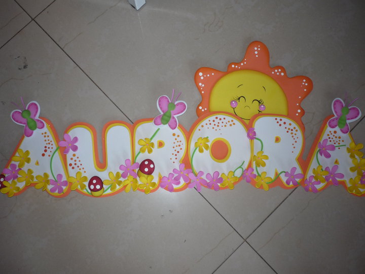 Moldes de letras en foami decoradas - Imagui