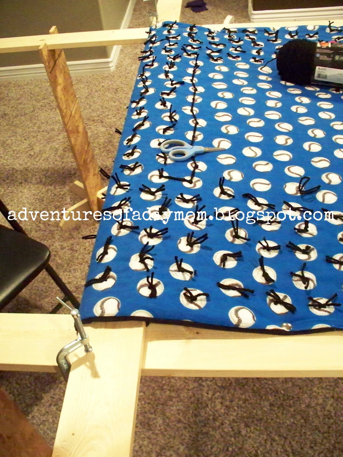 How to Make a 'Tie Quilt' Blanket Adventures of a DIY Mom