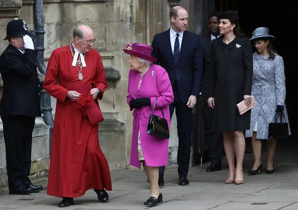 Queen Elizabeth, Kate Middleton, Countess Sophie, Lady Louise, Princess Anne, Princess Eugenie, Jack Brooksbank, Princess Beatrice