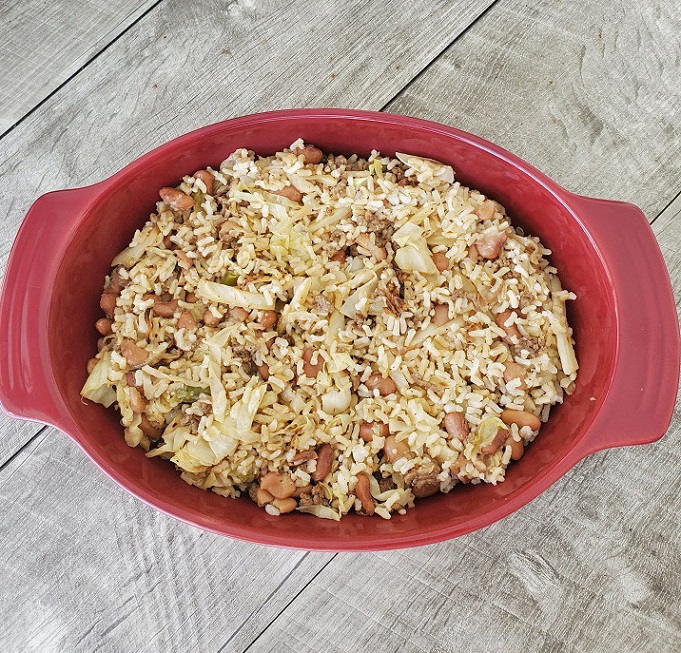 Cabbage, Beef, Rice and Bean Skillet What's Cookin' Italian Style Cuisine