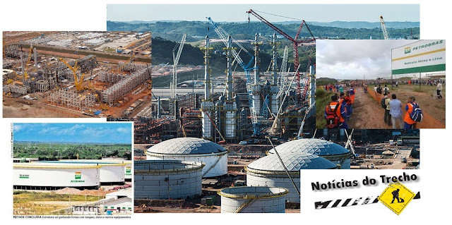 Resultado de imagem para obras no Comperj