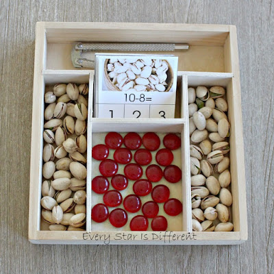 Chinese New Year Pistachios Subtraction Clip Card Activity