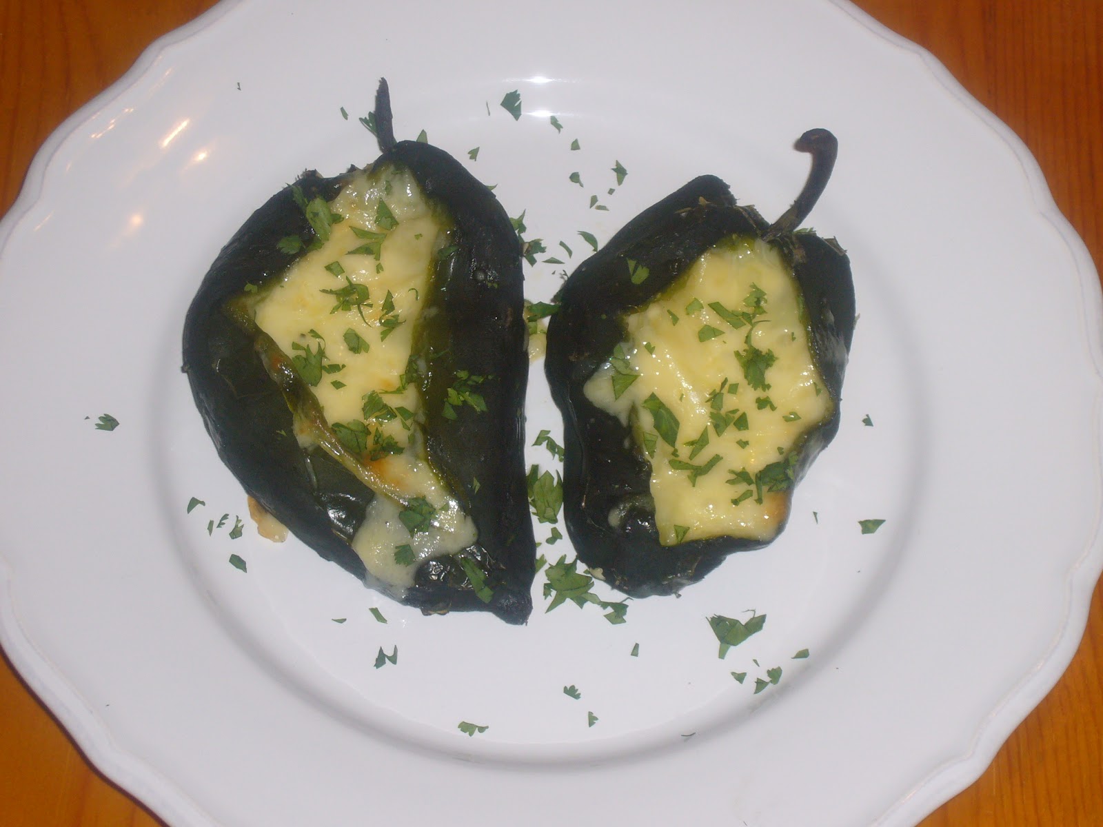 Kitchen Sink Diaries Potato, Corn & Cheese Chile Rellenos