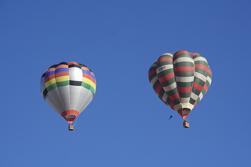 hot air balloons