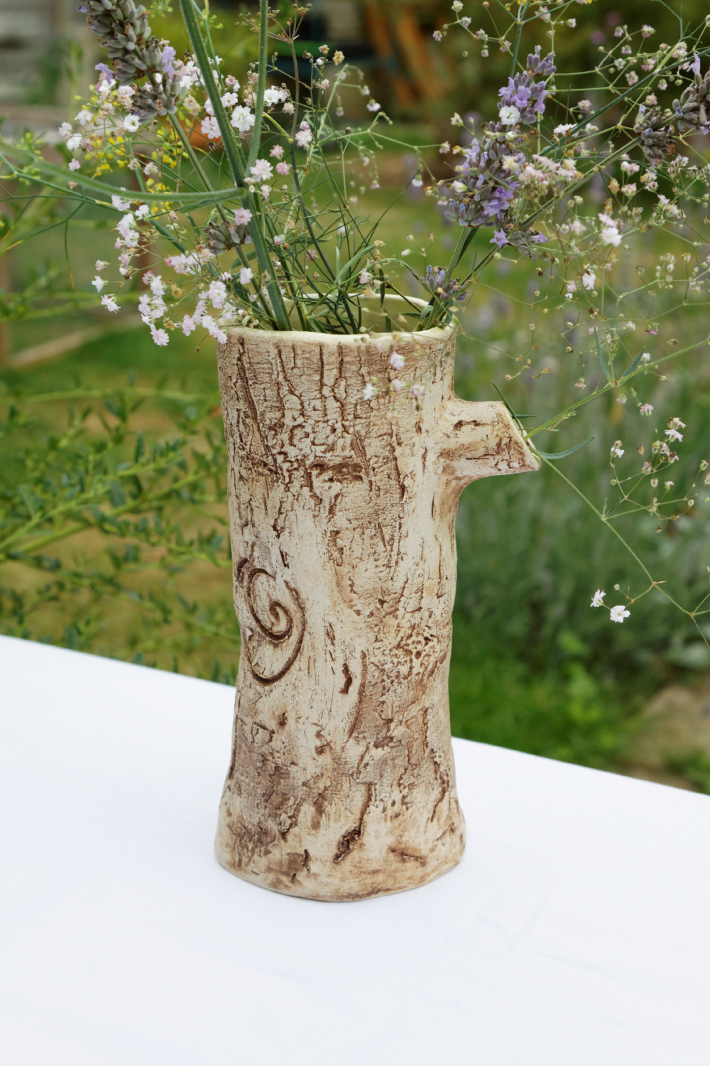 Cat's Ceramics Tree Trunk Vase
