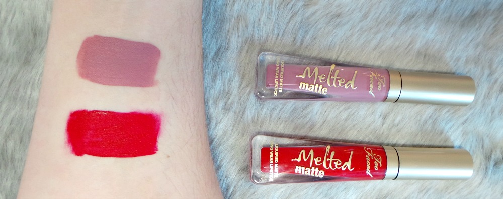 Too Faced Melted Matte swatches