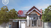 Mẫu nhà cấp 4 mái thái chữ L đẹp hiện đại đầy đủ công năng - Mã số BT1010 - Ảnh 1