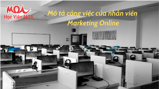 mổ tả công việc của nhân viên Marketing Online
