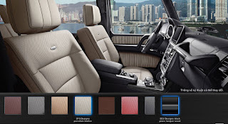 Màu nội thất Mercedes AMG G63 2019 Nội thất Mercedes AMG G63 2019 màu Vàng Porcelain Leather ZF6