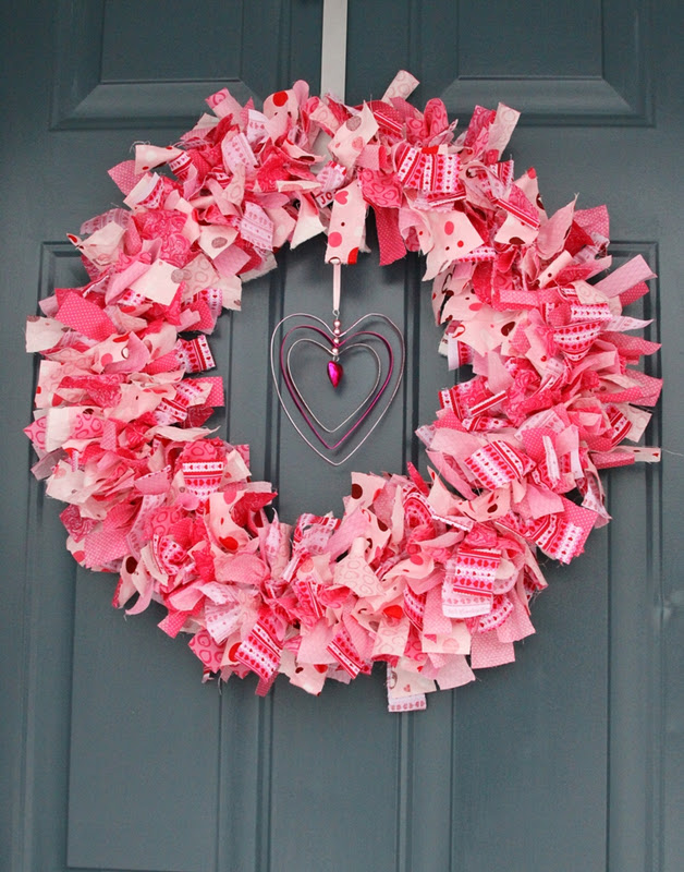 Valentine's Day Fabric Wreath The Girl Creative