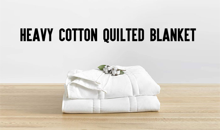 Heavy Cotton Quilted Blanket