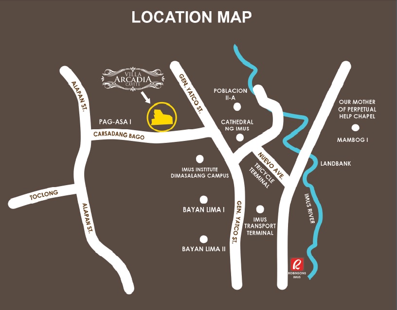 VILLA ARCADIA TOWNHOUSE CORNER LOT PagIBIG House for Sale Imus Cavite