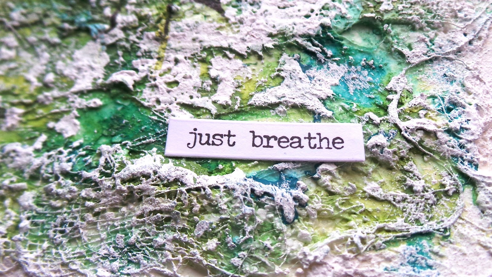 Ingrid's place just breathe...art journal page