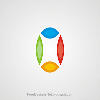 Oval Shape 4 Color Logo Editable File Free Download