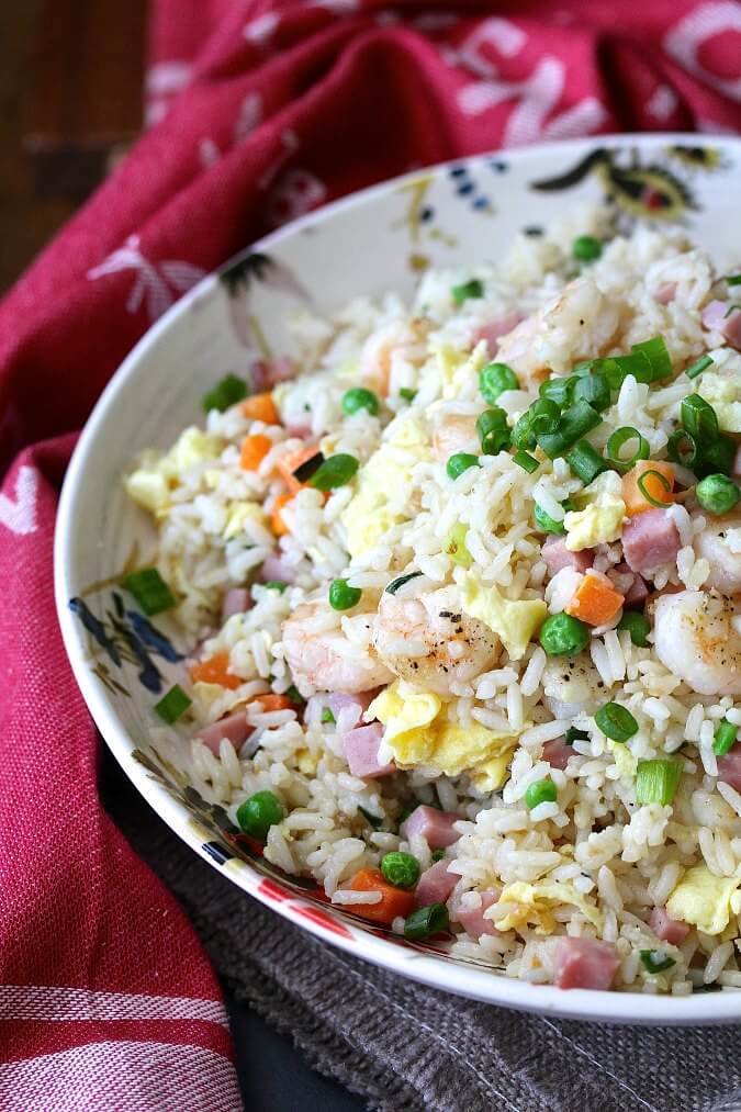 Shrimp Fried Rice with Vegetables Karen's Kitchen Stories