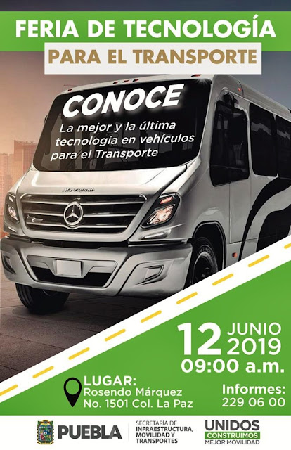 SIMT realizará la Feria de Tecnologías para el Transporte En Puebla