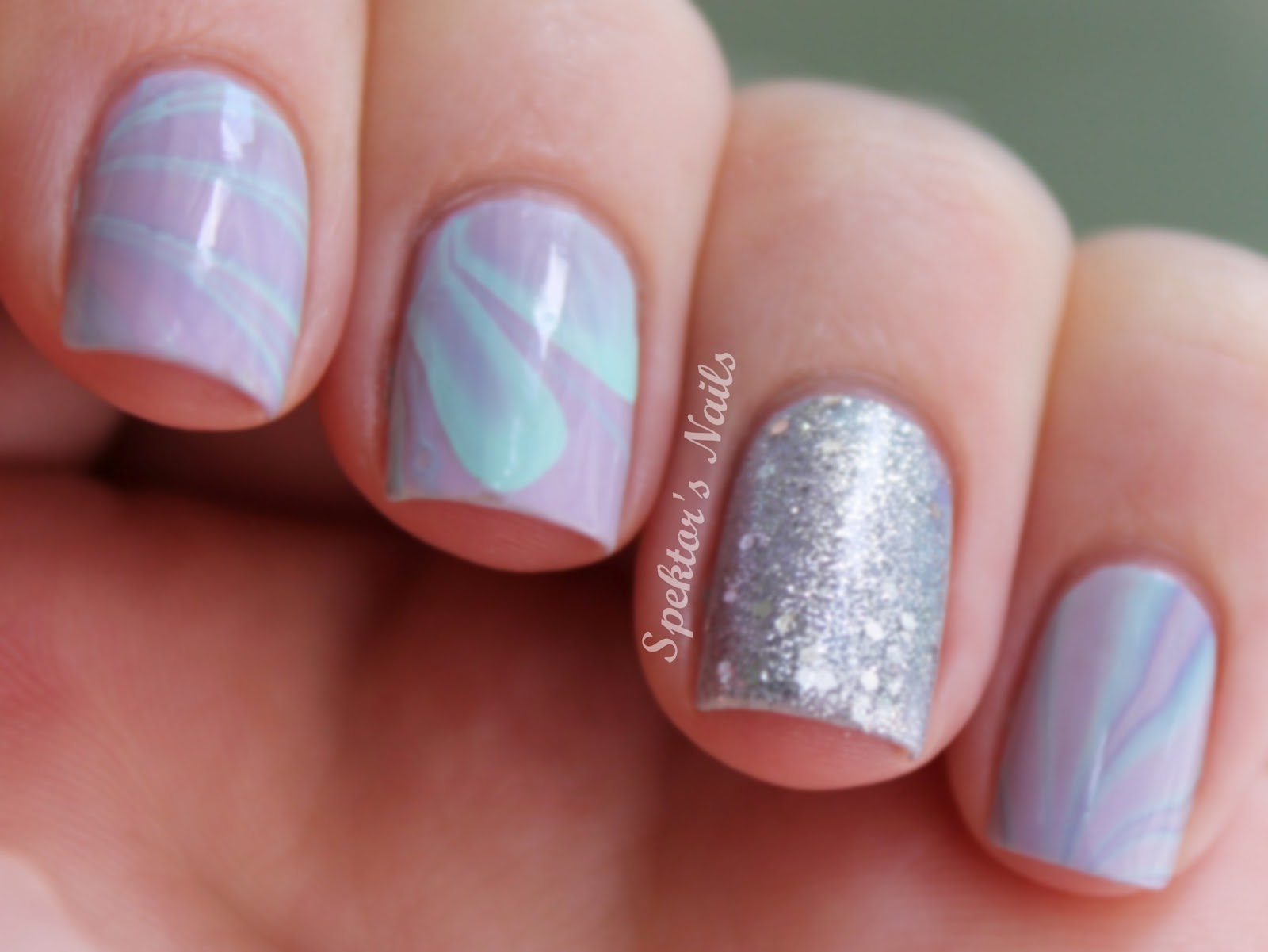 8. Pastel Marble Nails - wide 5