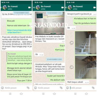 Mezzanine Besi untuk penghubung Lantai Dua pesanan Bu Ira di Bintaro Mezzanine Besi untuk penghubung Lantai Dua pesanan Bu Ira di Bintaro