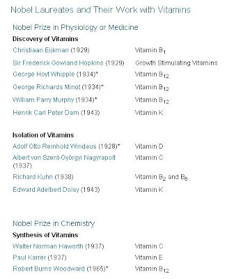Premii Nobel si vitamine
