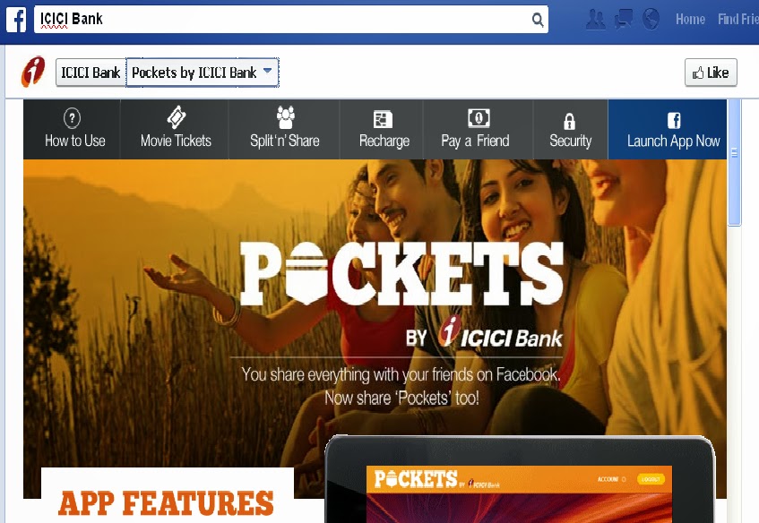 Steps to Register for "Pocket app" by ICICI in Facebook Facebook Trick