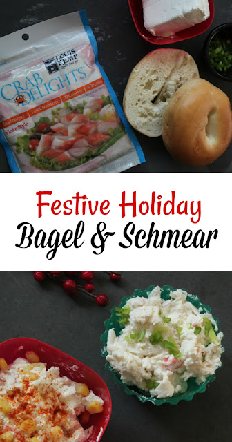 See how we create a fancy holiday bagel and schmear with the amazing taste of Louis Kemp Crab Delights!
