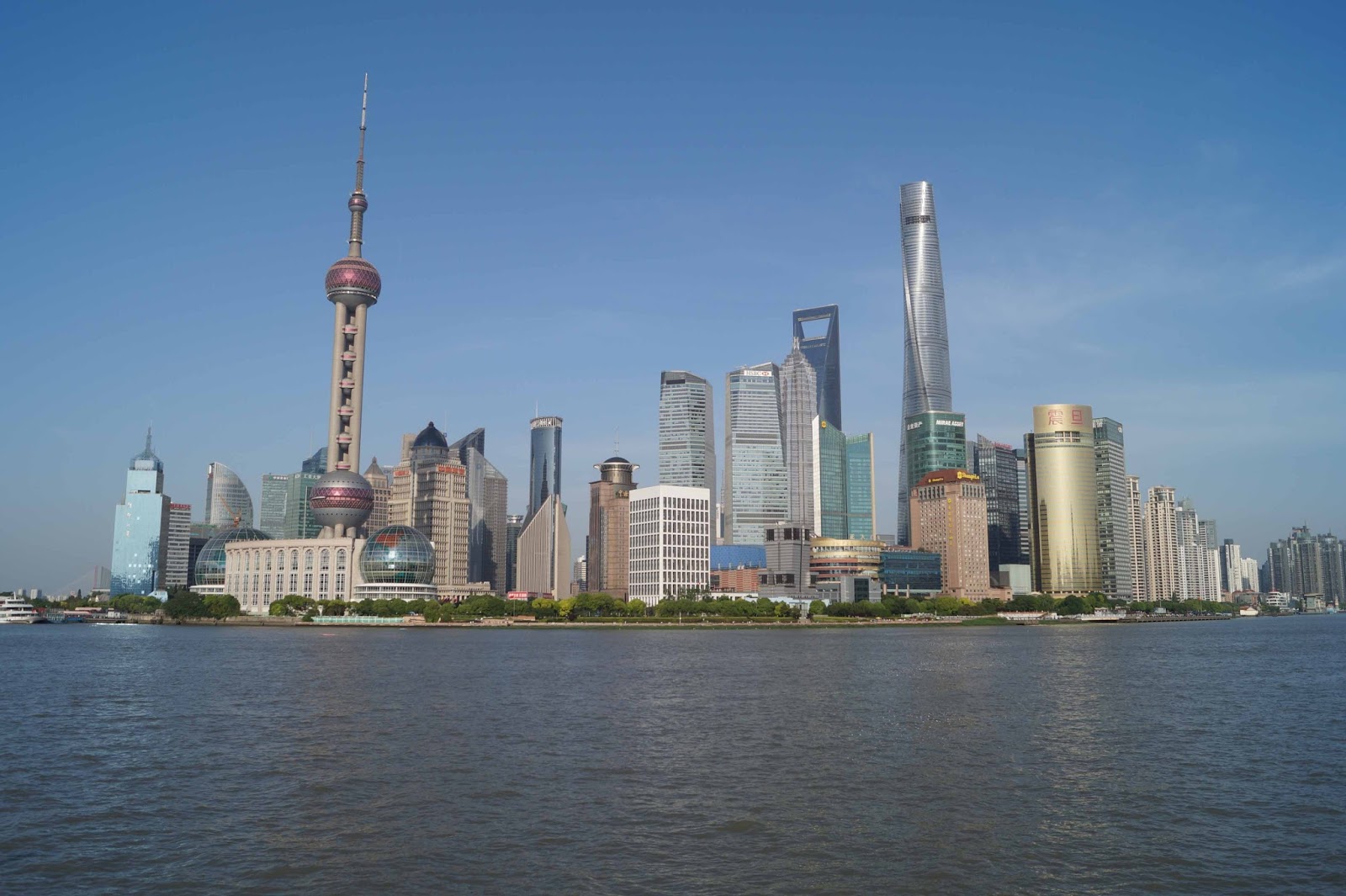 Шанхай. Набережные Шанхая с залива. Shanghai Harbour.