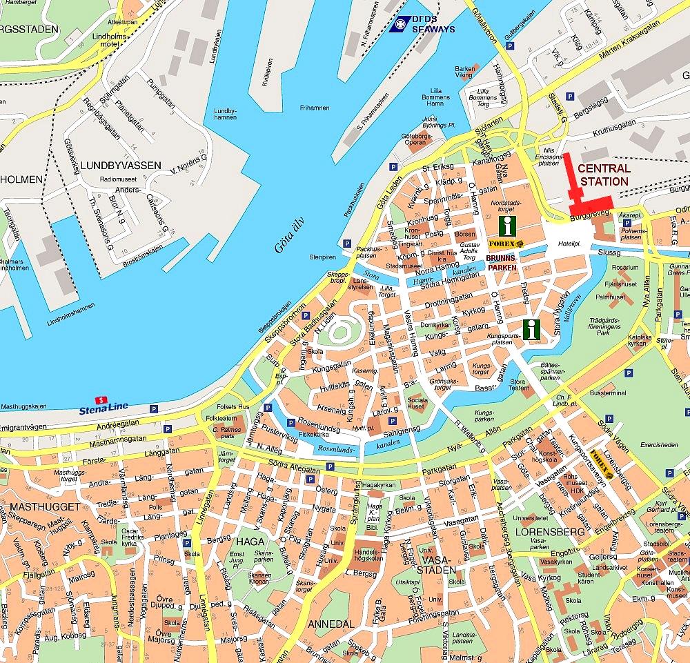 Map of Gothenburg