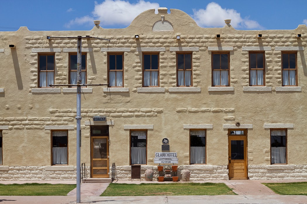Texas Mountain Trail Daily Photo Van Horn's Clark Hotel Museum by Dan