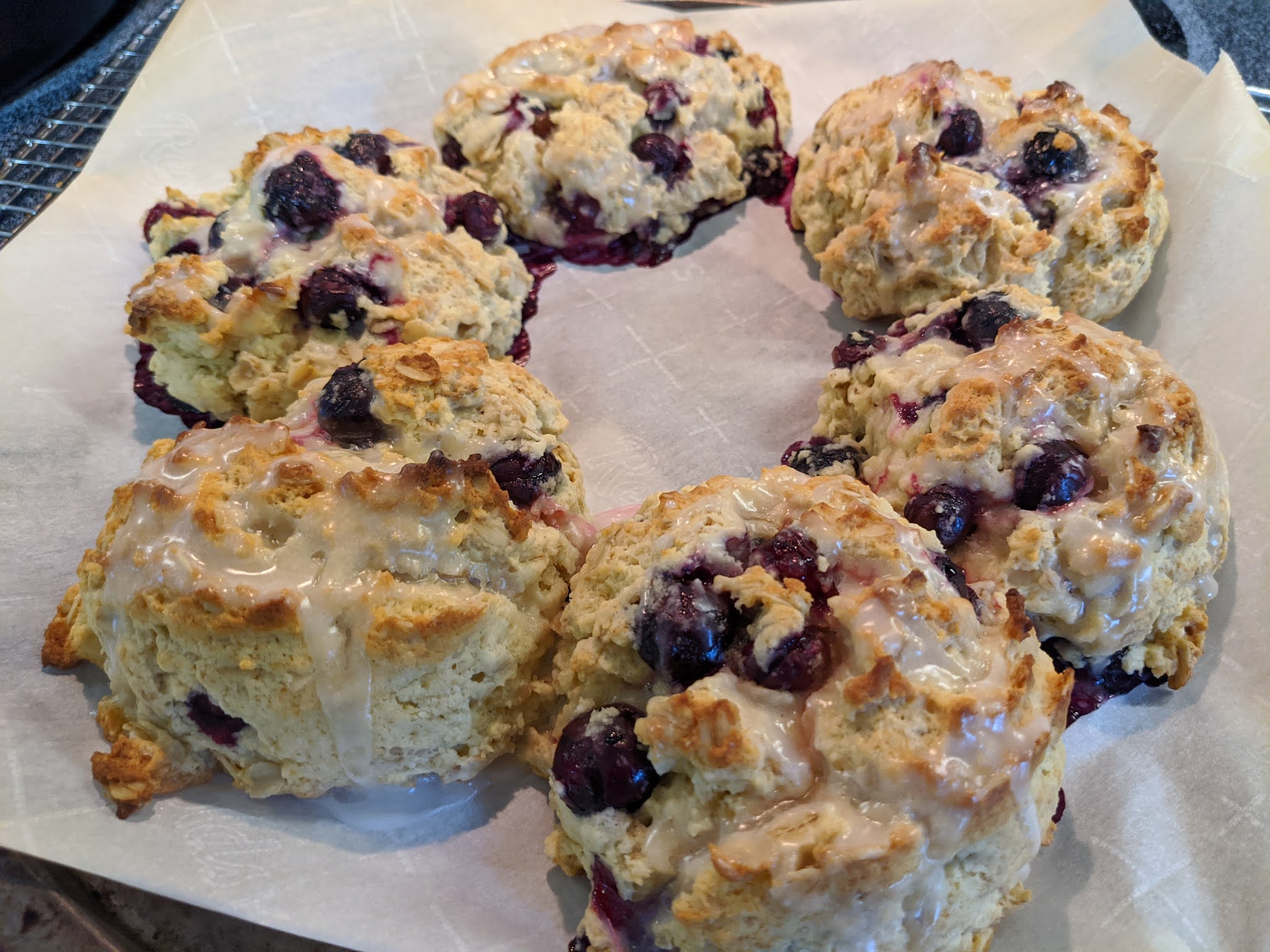 FoodieFunk Blueberry Oatmeal Scones Recipe