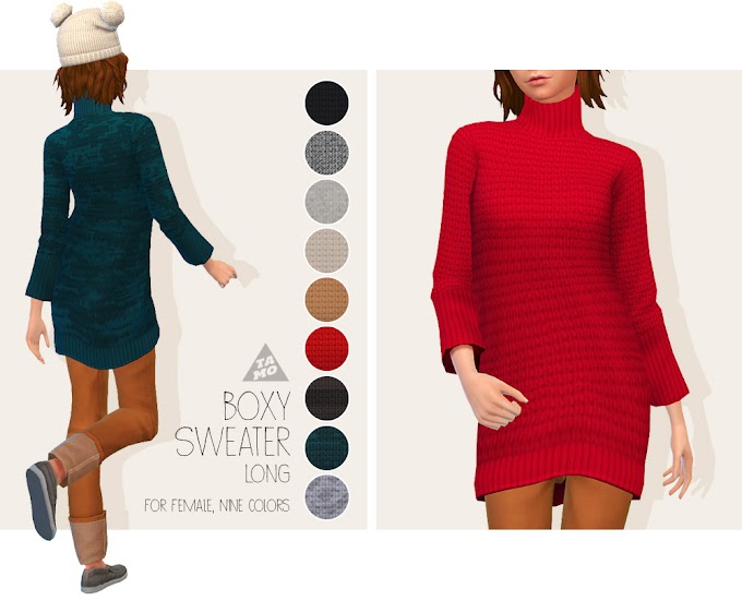 Boxy Sweater (Long) for AF