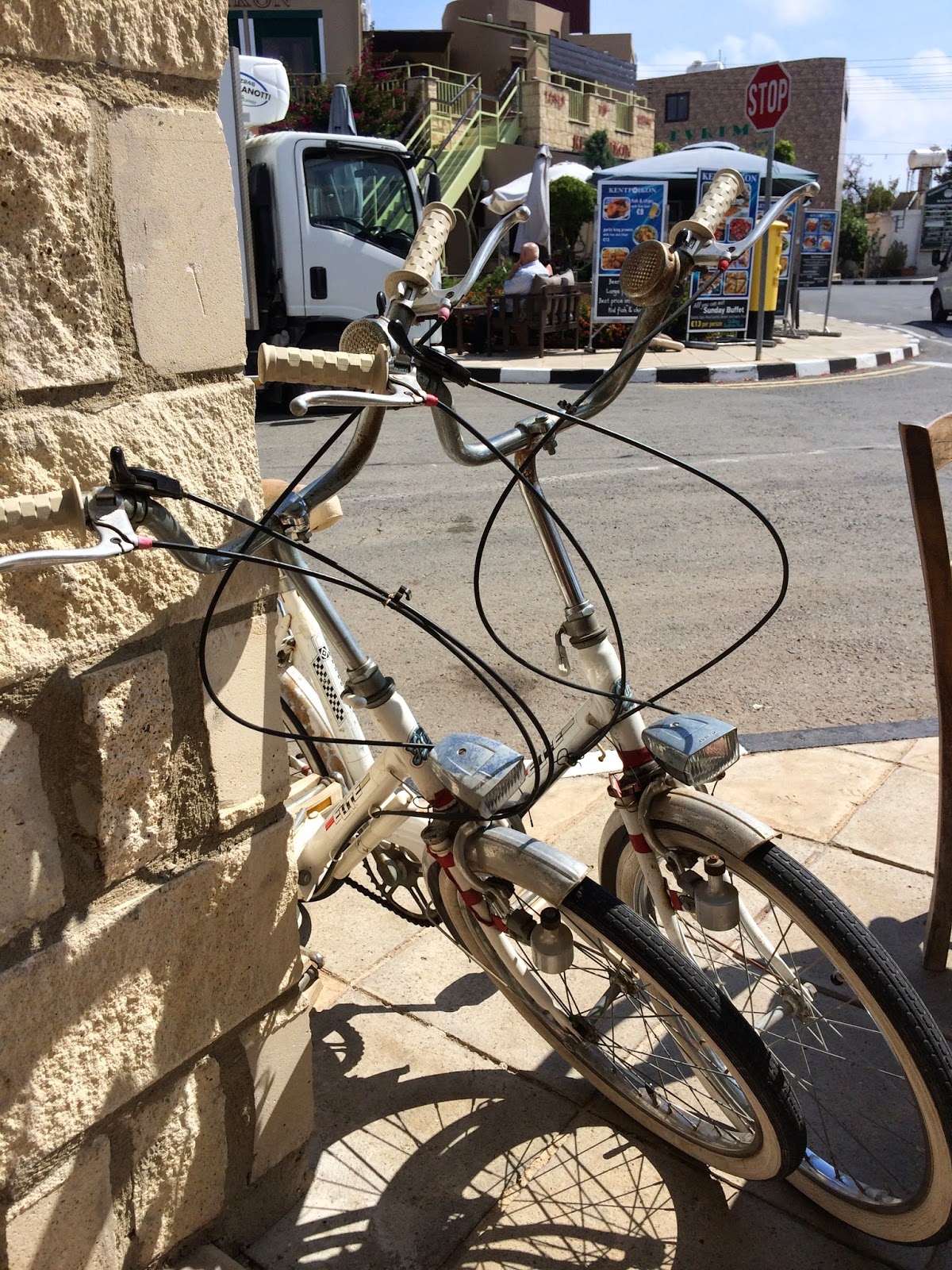 bicycles at Yiannis Klimataria Tavern, Mandria, Cyprus