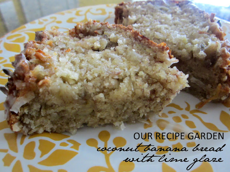 Coconut Banana Bread with Lime Glaze