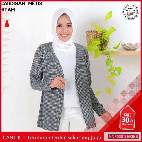 MNF038J208 Jaket Metis Wanita Atasan Cardigan Baju terbaru 