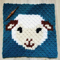 Woolly Sheep C2C Square