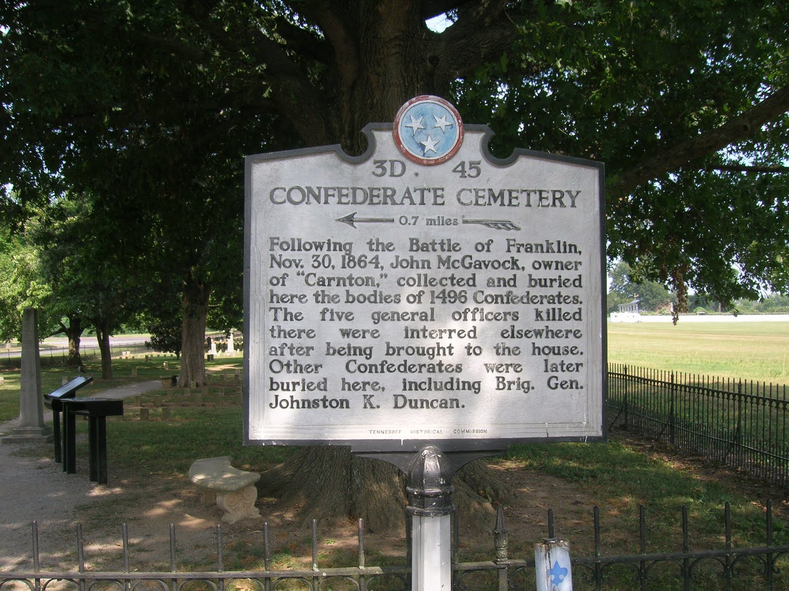 J's Miniature Civil War McGavock Confederate Cemetery, Franklin