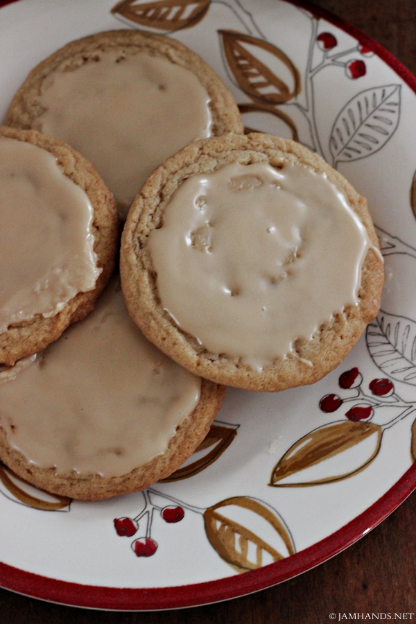 Amish Brown Sugar Cookies w/ Maple Glaze