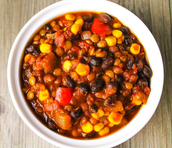 LENTIL AND BLACK BEAN CHILI IRECIPES